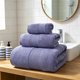 thumbnail image 1 of Juego de toallas de algodón extragrande de 3 piezas con toalla facial, de manos y de baño, multicolor, suave, altamente absorbente, de secado rápido, ligero y portátil., 1 of 6