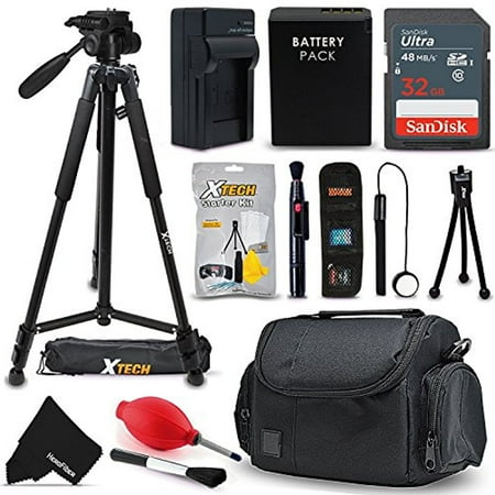 Professional Accessories Kit for Canon EOS 550D 600D 700D EOS Rebel T2I T3i T4i T5i DSLR Cameras includes 32GB SD Card, LP-E8 Battery / Charger, Case, Tripod +