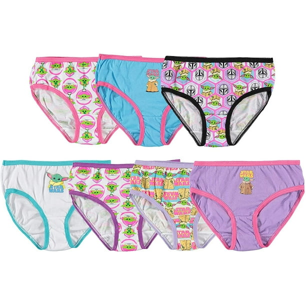 Mandalorian Baby Yoda Girls Underwear, 7 Pack, Sizes 6-8 - Walmart.com