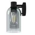 thumbnail image 5 of Hunter - Lochemeade 2-light Natural Black Iron, Small Vanity Light, Dimmable, Modern Style, for Bedrooms, Dining, Living Rooms - 19779, 5 of 7