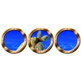 thumbnail image 3 of VWAQ Submarine Porthole Decal, Sea Turtle Wall Decor - Ocean Animals Stickers -VWAQ-SPW19 (14" Diameter, Bronze), 3 of 3