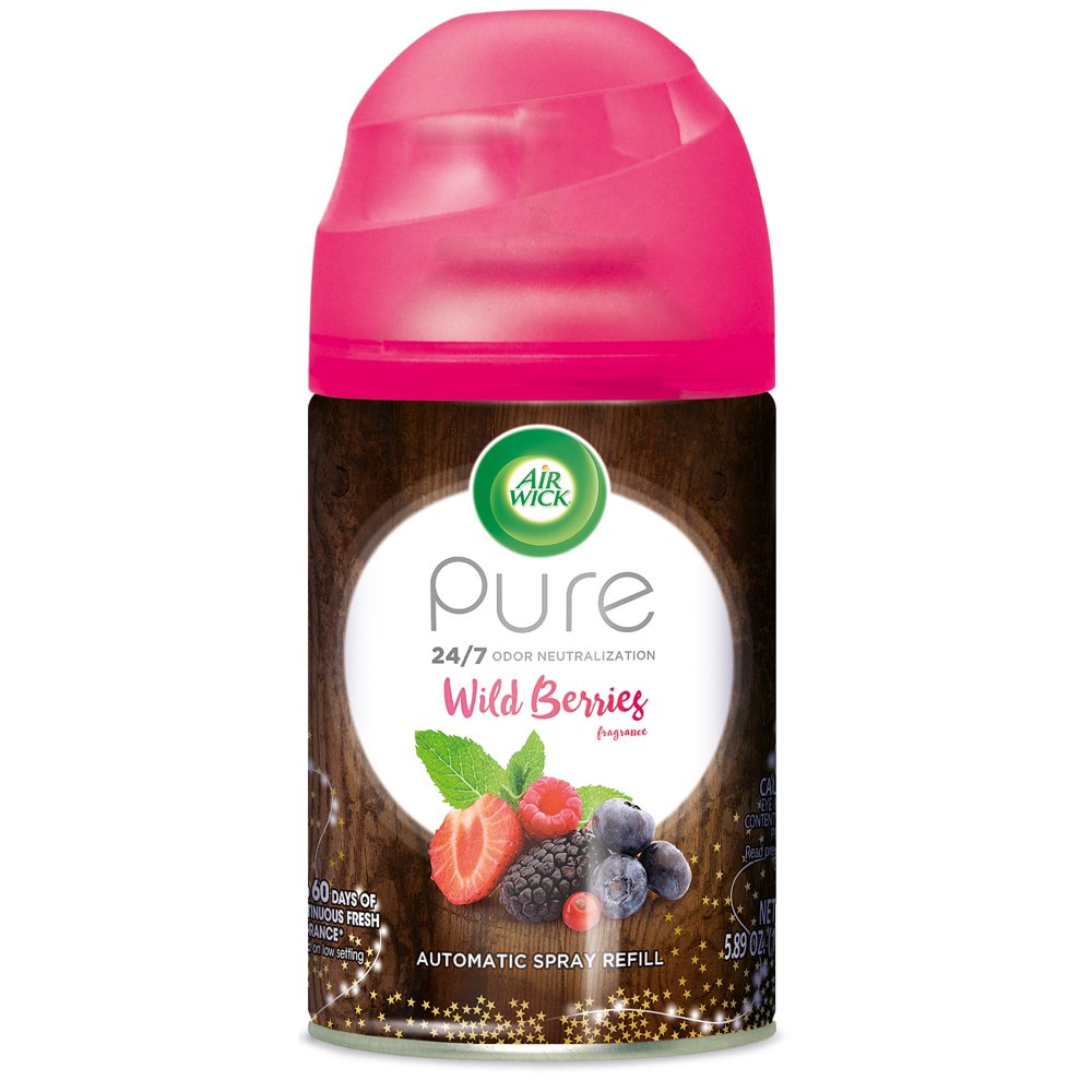 Air Wick Pure Freshmatic Automatic Spray Refill, Wild Berries, 5.89 oz