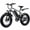 gray, variant on ZNH 1000W Fat Tire Electric Bike, 20×4" Off Road E-Bike, 48V 13Ah Battery, 20MPH, 40+ Miles, UL2849 Certified，Gray