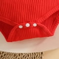 thumbnail image 5 of CAUYDY Preemie Girls Going Home Outfit Newborn Girl Short Sleeve Bodysuit Set Baby Fall Winter Clothes Infant Romper 3M 6M 9M 12M 18M 24M Sizes 3-6 Months,Red, 5 of 8