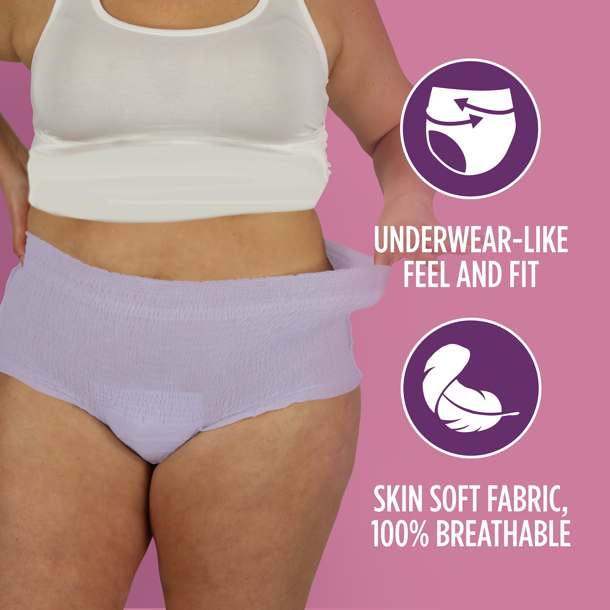 Assurance Women's Incontinence and Postpartum Underwear, L, Maximum Absorbency, 54 Count
