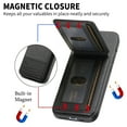thumbnail image 4 of ELEHOLD Case for Samsung Galaxy S25 Edge, RFID Blocking Slim PU Leather Wallet Case with Card Holder & Kickstand,Black, 4 of 11