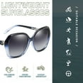 thumbnail image 4 of Gafas de sol polarizadas degradadas de alta gama, gafas de sol de moda, hechas de PC y metal., 4 of 5