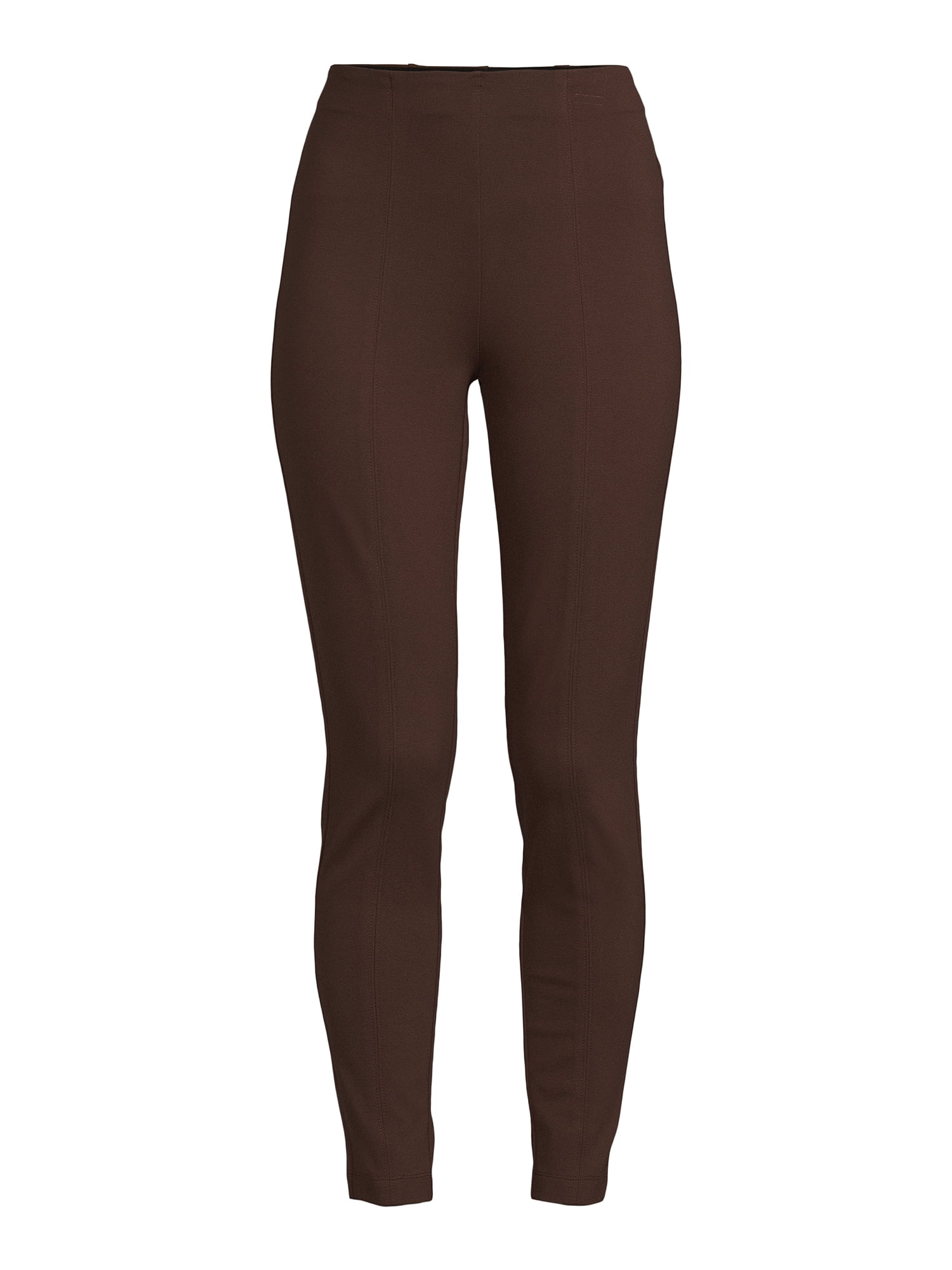 Time and Tru Women's Skinny Ponte Pants, 28” Inseam for Regular, Sizes XS-XXL