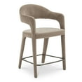 thumbnail image 2 of Moe's Home Collection Martens Counter Stool Fabric Brown, 2 of 7