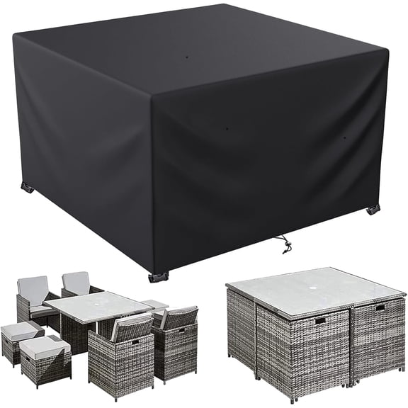 LCGOD Patio Furniture Cover,Waterproof Outdoor Sectional Couch Set Covers 59in