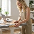 thumbnail image 4 of Wooden Cable Management Adhesive Cord Hider Cable Clip Walnut Cord Organizer Power Strip Holder for Desk Home and Office, 4 of 5