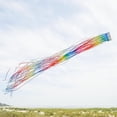 thumbnail image 5 of In the Breeze 9065 — 51-inch Rainbow Mylar Windsock — Colorful, Shimmering Mylar Ribbon Windsock, Humane Animal Deterrent, 5 of 5