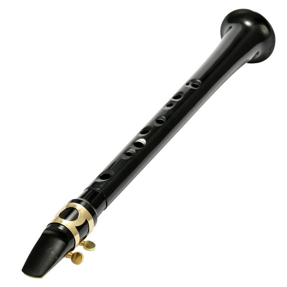 Dcenta Black Pocket Saxophone, Portable Sax for  Lovers, Woodwind Instrument with Carrying Bag