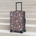 thumbnail image 4 of Salouo Snowflake Fox Pattern Travel Dust-proof Suitcase Cover, Softside Suitcase Protector Luggage Cover Protector for 18-32inch ,Not Included Suitcase, 4 of 8