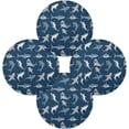 thumbnail image 2 of Coolnut Shark Round Placemats Waterproof Non-Slip Washable Place Mats Polyester Table Mats Set of 6 Heat Resistant for Home Kitchen Holiday Party Home Decor Gifts, 2 of 7