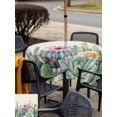 thumbnail image 6 of Square Outdoor Tablecloth with Umbrella Hole Blue Green Cactus Table Cloth Waterproof Patio Table Cover Tropical Summer Botanical Floral Rustic Zipper Tablecloths for Picnic Camping 60x60 Inch, 6 of 8