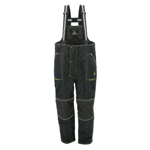 RefrigiWear Men's ErgoForce Waterproof Low Bib Overalls - Durable, Insulated, Flexible Work Bibs for Cold Weather, -30°F Comfort