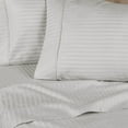 thumbnail image 3 of BNM Ultra Soft Deep Pockets 400 Thread Count Egyptian Cotton Stripe Sheet Set, 3 of 9