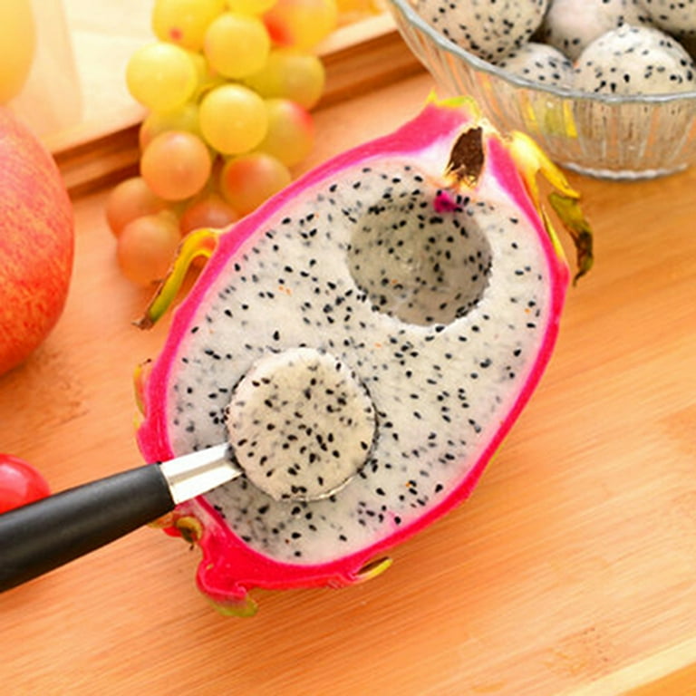 Stainless Steel Double-end Melon Baller Scoop Fruit Spoon Ice