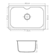 thumbnail image 4 of Fregadero Sink Pro Tgw8050 De Empotre Acero Inoxidable, 4 of 4