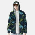 thumbnail image 3 of Picia Cartoon Dinosaur Women's Men's UPF 50+ Sun Protection Hoodie Shirt Long Sleeve SPF Fishing Outdoor UV Hiking Lightweight Shirts-X-Large, 3 of 9