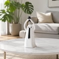 thumbnail image 4 of Liamobondopolis Cute Ghost Resin Figurine with Tiny Feline Accent for Halloween Tabletop Fireplace Mantel Indoor Fall Seasonal Decor 5.91 In, 4 of 7