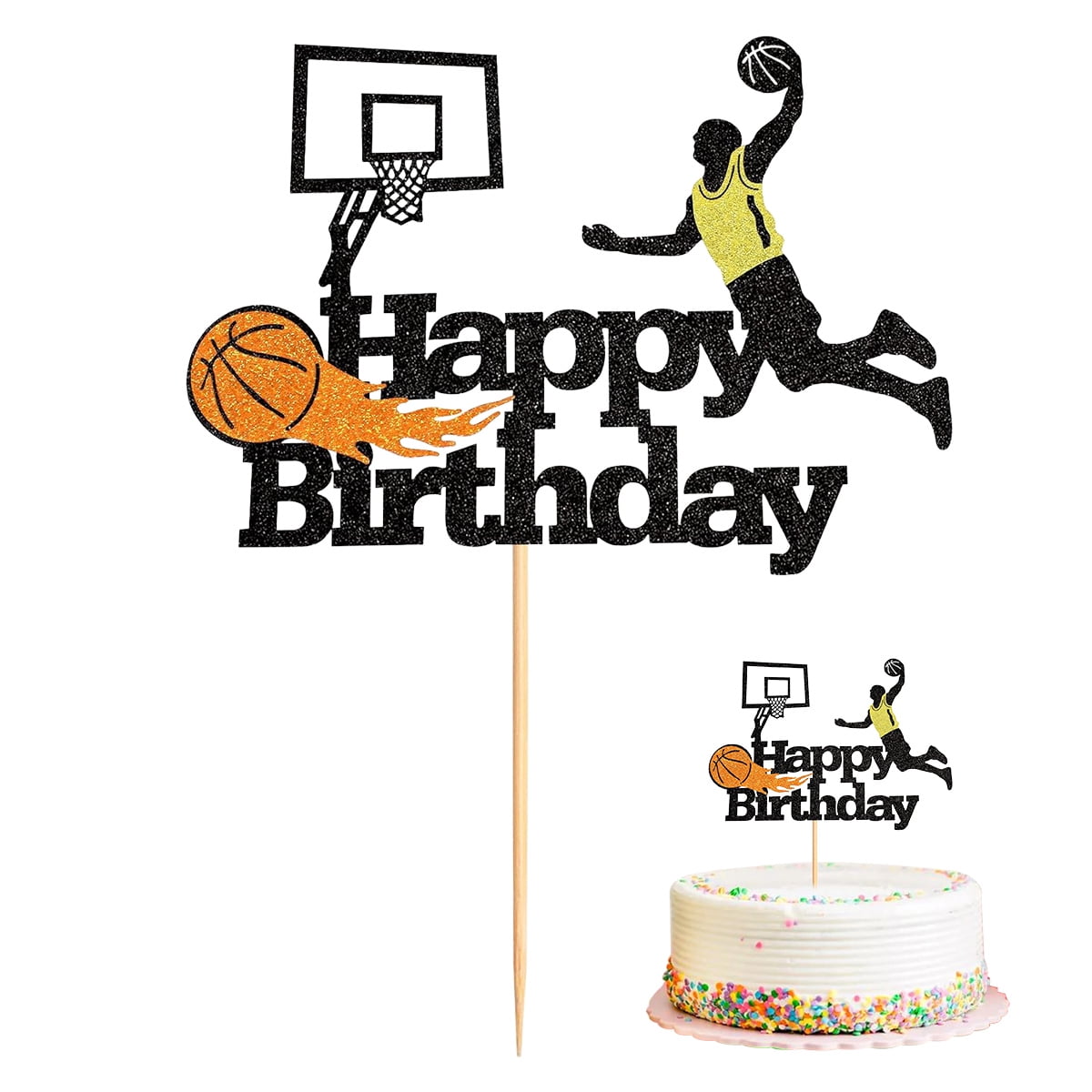 Décoration De Gâteau De Basketball Figure Décoration Gâteau Topper