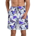 thumbnail image 1 of Balery Butterflies Traje de Baño Estilo Hawaiano para Hombre, Shorts de Secado Rápido con Bolsillos-3X-Large, 1 of 6