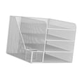 thumbnail image 2 of Organizador de escritorio, archivador, portalápices decorativo, ahorra espacio, versátil, para papel Blanco, 2 of 9