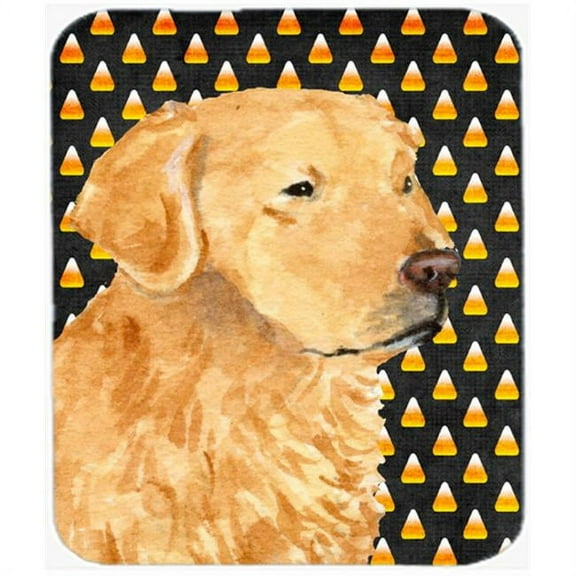 Golden Retriever Candy Corn Halloween Portrait Mouse Pad, Hot Pad Or Trivet