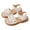 Beige, variant on Girls Dress Shoes Size 6-7 Years White Sandals for Girls Summer Shoes with Adjustable straps Summer Beach Pool Shoes