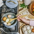 thumbnail image 3 of Beautiful 12pc Ceramic Non-Stick Cookware Set, Cornflower Blue by Drew Barrymore, 3 of 7