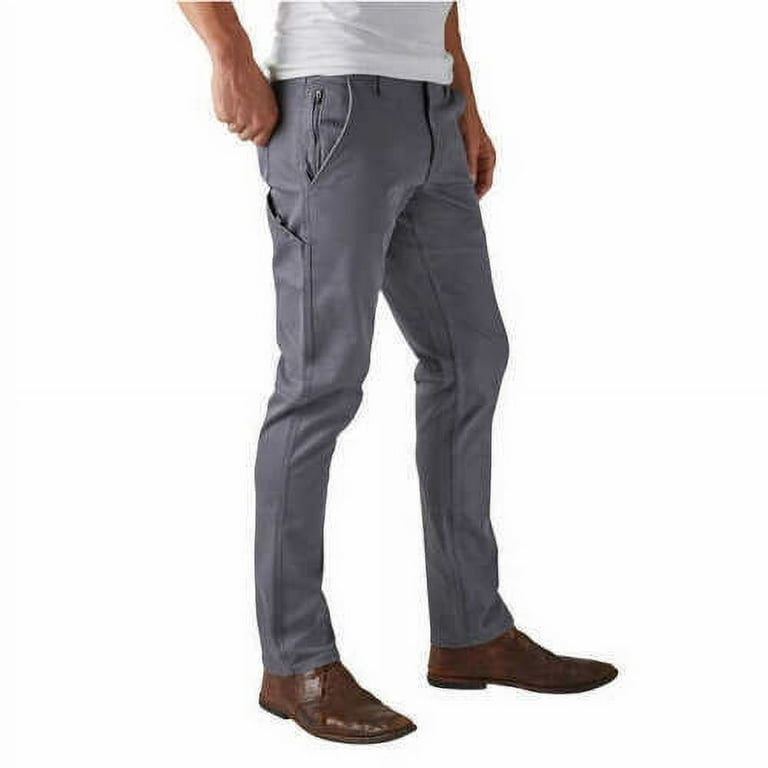 Weatherproof Vintage Men's Flex Utility Stretch Twill Straight Fit Pant  (Grey, 36x30) 