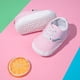 thumbnail image 4 of Zapatillas de deporte de lona para bebés y niñas, antideslizantes, para primeros pasos, zapatos de caramelo para recién nacidos de 0 a 18 meses, 4 of 5