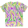 thumbnail image 2 of Mardi Gras Zebra Stripes Costume All Over Youth T Shirt Multi YXL, 2 of 2
