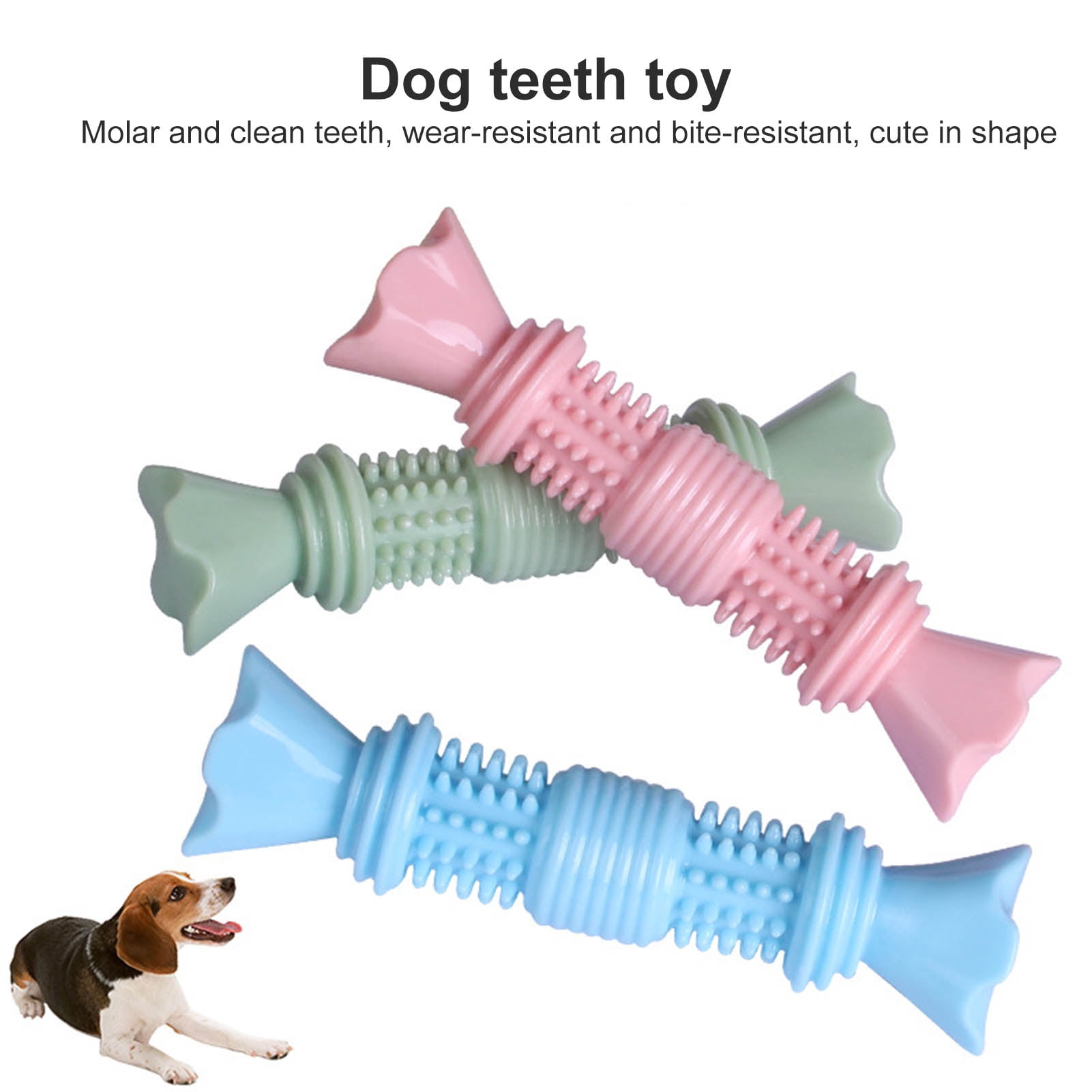 DOPI Molar Stick Toy Candy Shape Wear-resistant Reusable Puppy Teething Chew Toys Pet Gift