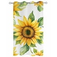 thumbnail image 2 of nqOlkjepod Outdoor Curtains for Patio Waterproof, Sunflower Outdoor Privacy Panels Grommet, Yellow Summer Botanical Pastoral Blackout Outside Curtains for Porch/Cabana/Pergola 54"x108", 1 Panel, 2 of 8