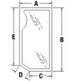 thumbnail image 2 of 82001923 Left Hand Front Lower Glass Fits Ford/New Holland 8160 8260 8360 8560, 2 of 6