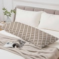 thumbnail image 4 of Modern Beige Geometric Body Pillow Cover, Pillowcase Protectors with Zipper, Breathable Decorative Throw Pillow Case Cover, Abstract Art Morocco Aesthetic Pillow Shams for Couch Sofa 20x54Inch, 4 of 8