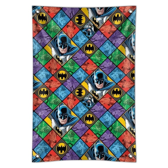 Batman and Villains Pattern Home Business Office Sign
