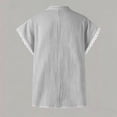 thumbnail image 6 of MAFYTYTPR Women's Lace Trim Cap Sleeve V-Neck Crinkle Cotton Blouses Spring Summer Casual Tops for Everyday Wear S-3XL Plus Size, 6 of 6
