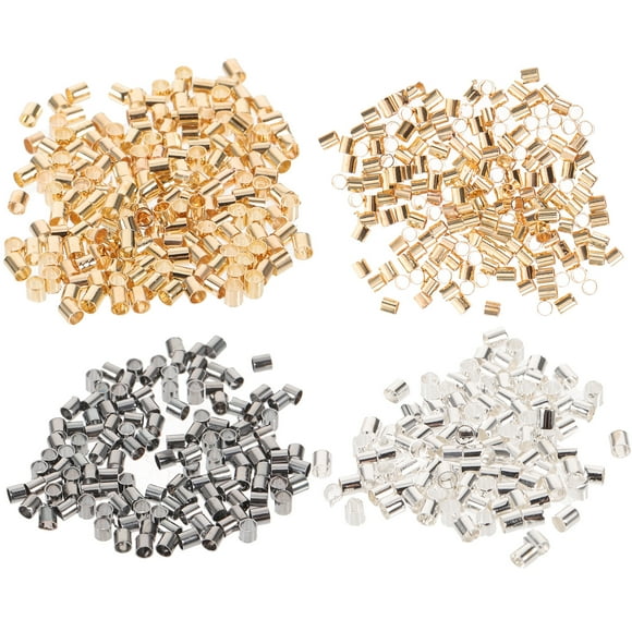 1000 Pcs Perles à Écraser Perles à Écraser Pratiques pour Fabrication de Bijoux Fournitures de Fabrication de Bijoux