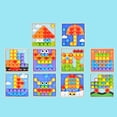 thumbnail image 4 of Rompecabezas Creativo de Tablero, Juegos de Rompecabezas, Rompecabezas con Clavijas, Juguetes de Mosaico, Juguetes Educativos para Niñas, , Bebés Vida Sunnimix Tablero perforado de clavos de hongos, 4 of 8