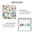 thumbnail image 5 of Kdxio Colorful Spots Print Tissue Box Cover,Square Decorative PU Leather Facial Paper Case Organizer Holder Dispenser for Bathroom,Night Stands,Desk,Car 5.2''X5.2''X5.2'', 5 of 8