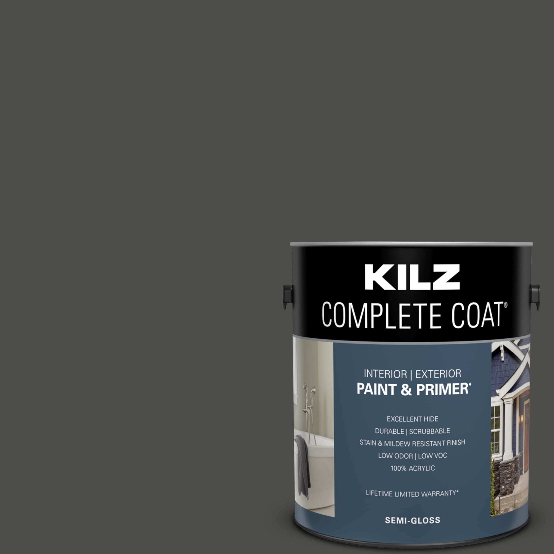 KILZ Complete Coat Paint & Primer, Interior/Exterior, SemiGloss