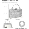 thumbnail image 2 of Sacs à Main pour Femmes, Sac de Soirée Formel, Sac à Main Brillant avec Strass pour Fête, Bal, Mariage, 2 of 7