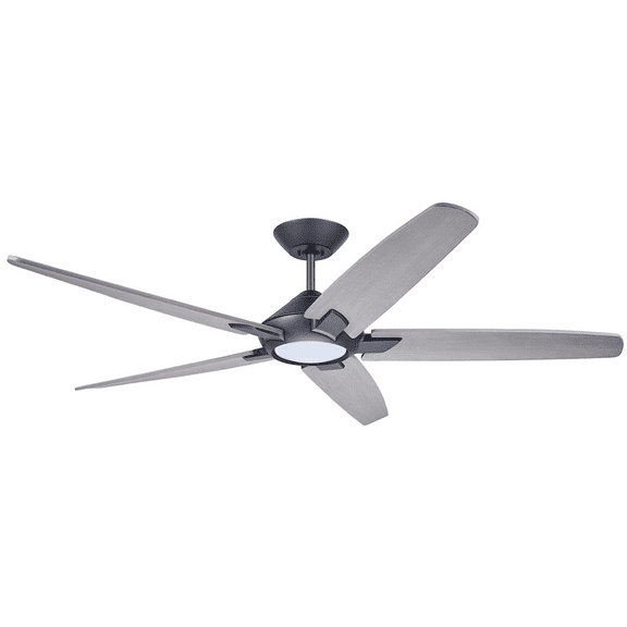 Emerson Dorian Eco 60" Graphite Ceiling Fan with LED Light - Timber Gray Blades CF515TM60GRT