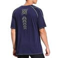 thumbnail image 3 of Power Rich Mens Workout Shirts Dri-FIT Short Sleeve Athletic T-Shirt, XL, 3 of 7