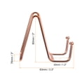 thumbnail image 2 of Unique Bargains 3Pack 3Inch Plate Stand for Display Iron Easel Plate Holder for Photo Rose Gold, 2 of 5