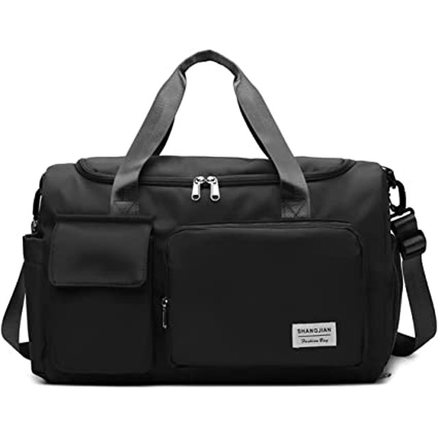 Bolsa de deporte y fitness liwang Organizador de bolsa de viaje de negocios al aire libre gran capacidad Negro